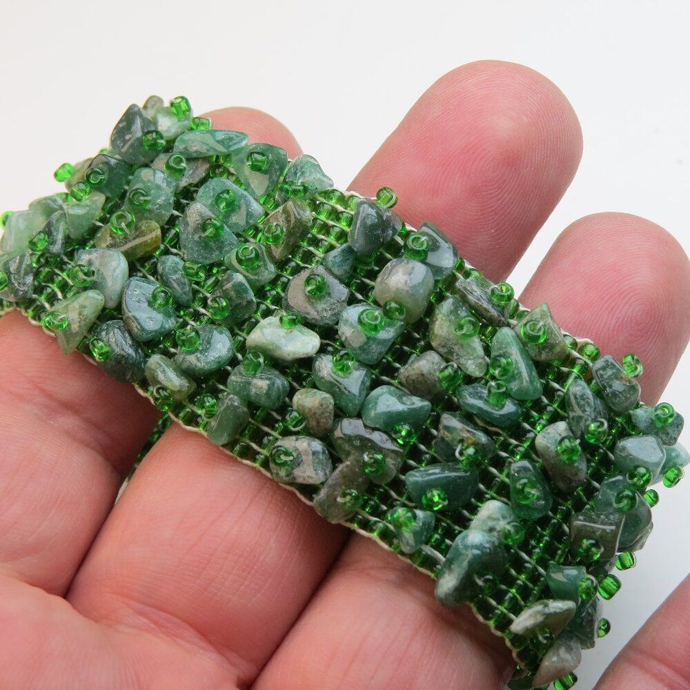 Green Aventurine  Multi Multi Stones Elastic Bracelet